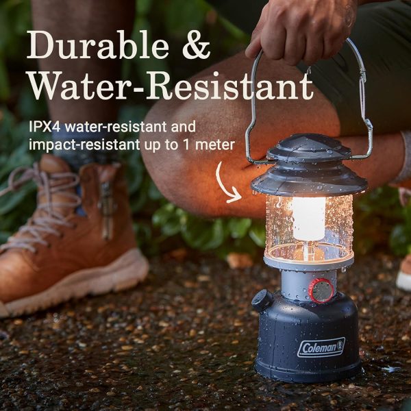 Coleman Classic Recharge 800 Lumens LED Lantern, Durable Water-Resistant Lantern with Built-in Rechargeable Batteries, Ideal for Camping and Emergencies - Image 5
