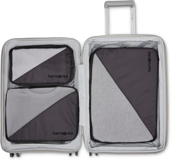 3-Piece Compression Packing Cube Set, Black - Image 3